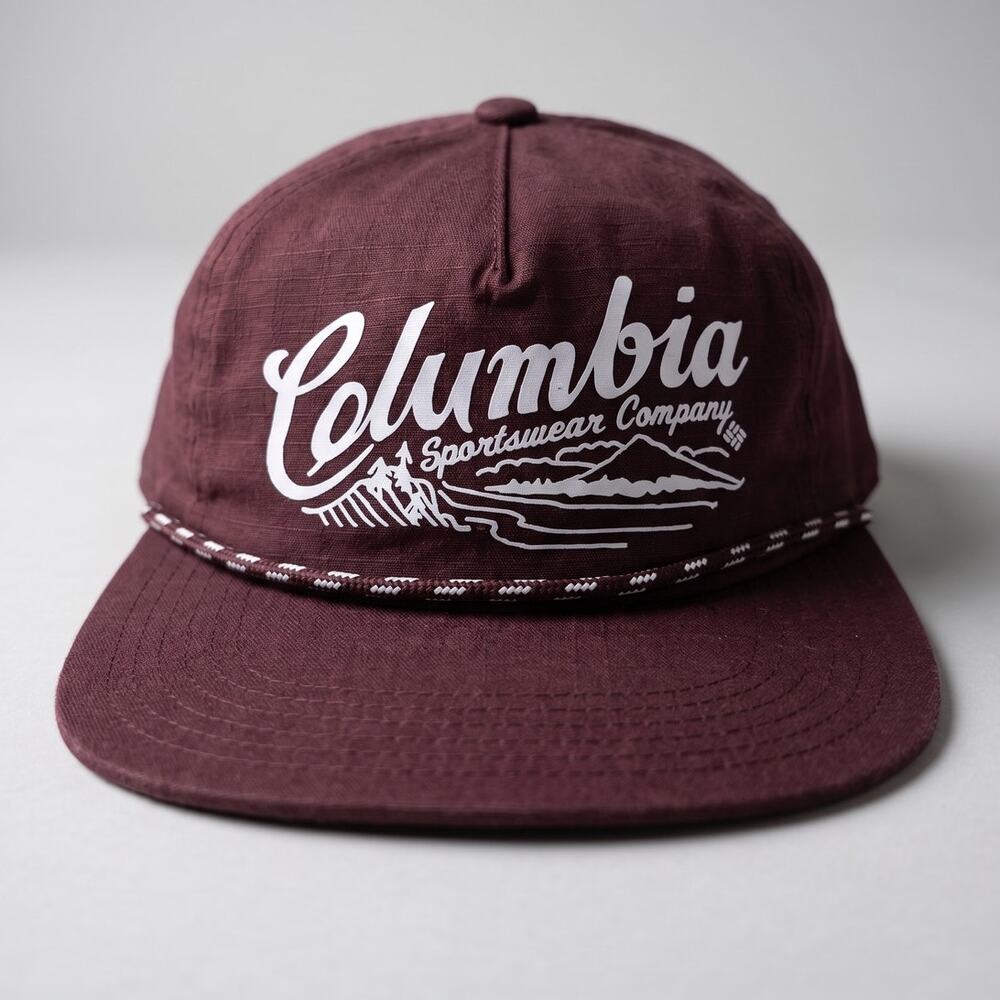 Columbia Unisex OS Outdoors Gorpcore Retro Modern Streetwear Rope Snapback Hat